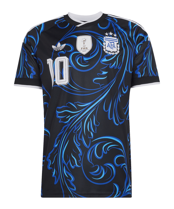 adidas AFA Argentinien Messi Trikot Away WM 2026 Kids Schwarz