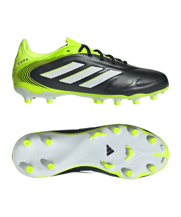 adidas Copa Pure III League FG/MG Radiant Blaze Kids Schwarz