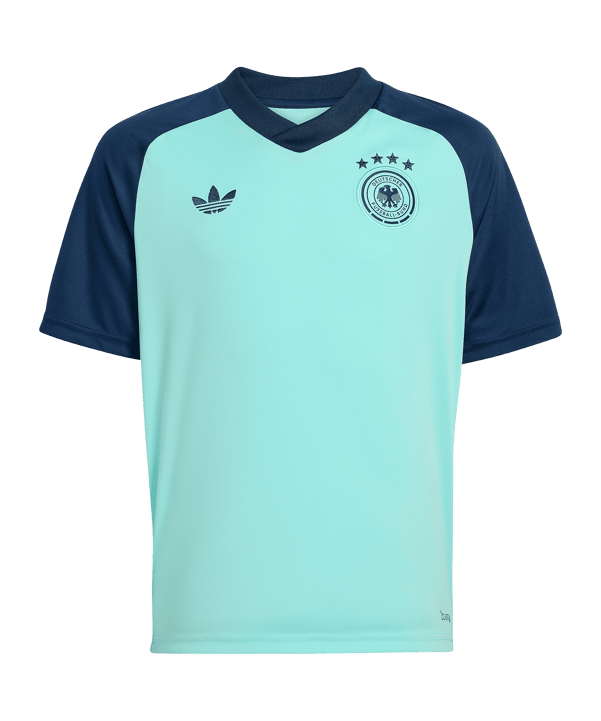 adidas DFB Deutschland Prematch Trikot Away WM 2026 Kids Türkis