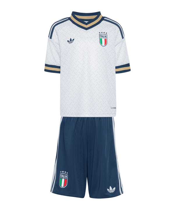 adidas FIGC Italien Trikot Set Away WM 2026 Kids Blau