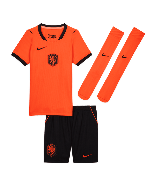 Nike KNVB Niederlande Minikit Trikot Set Home WM 2026 Kids Orange F809