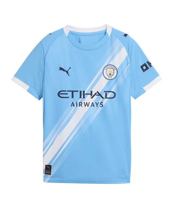 PUMA Manchester City Trikot Home 2025/2026 Kids Blau F01