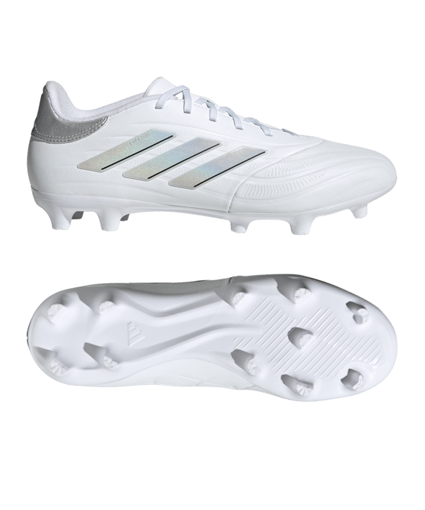 adidas COPA Pure 2 League FG Pearlized Weiss Silber
