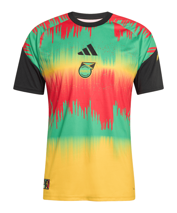 adidas JFF Jamaika Prematch Trikot Home WM 2026 Gelb