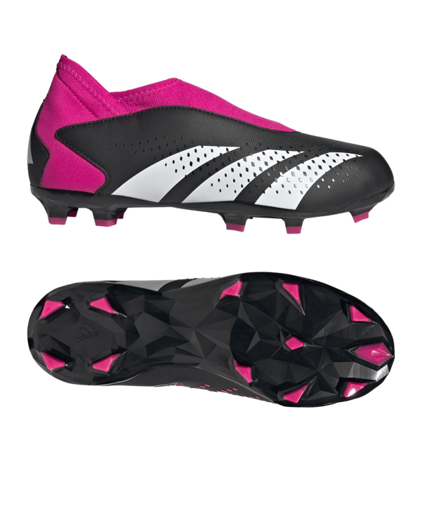 adidas Predator Accuracy.3 LL FG Own Your Football Kids Schwarz Weiss Pink