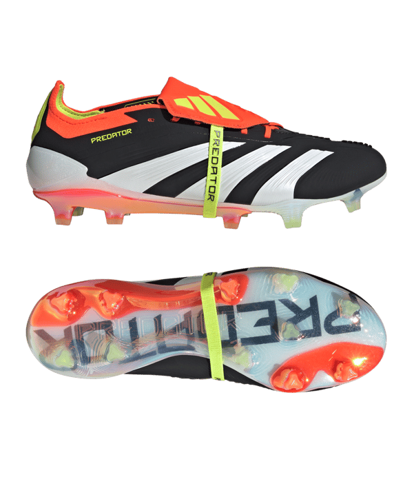 adidas Predator Elite FT FG Solar Energy Schwarz Weiss Rot
