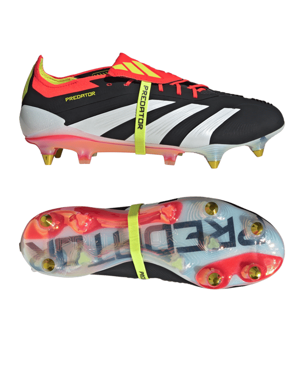 adidas Predator Elite FT SG Solar Energy Schwarz Weiss Rot