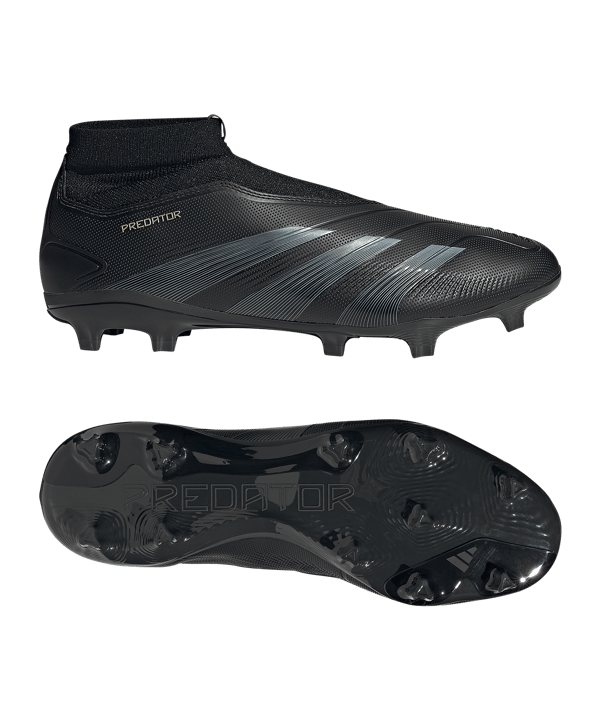 adidas Predator League LL FG Dark Spark Schwarz Grau