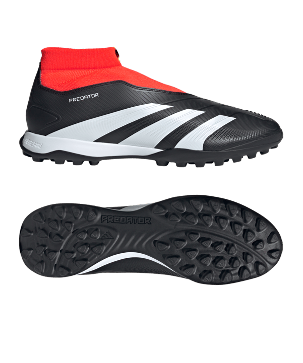 adidas Predator League LL TF Solar Energy Schwarz Weiss Rot