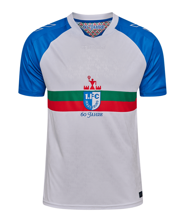 Hummel 1. FC Magdeburg 60 Jahre Trikot 2025/2026 Kids Weiß F9548