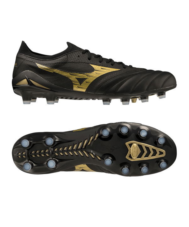 Mizuno Morelia Neo IV FG Aurum Schwarz Gold F50