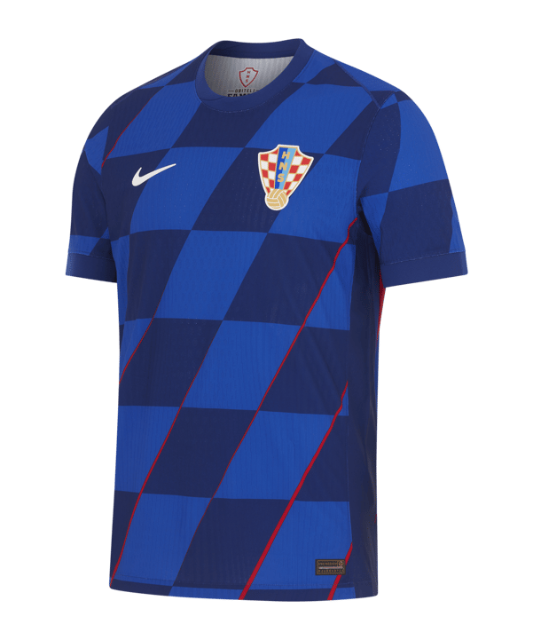 Nike HNS Kroatien Authentic Trikot Away EM 2024 Blau Weiss F405