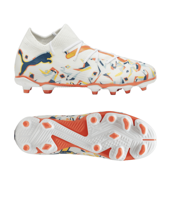 PUMA FUTURE 7 Match Creativity FG/AG Jr Kids Weiss Grün F01