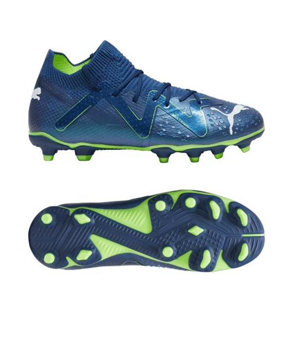 PUMA FUTURE Pro FG/AG Jr Gear Up Kids Blau Weiss F03