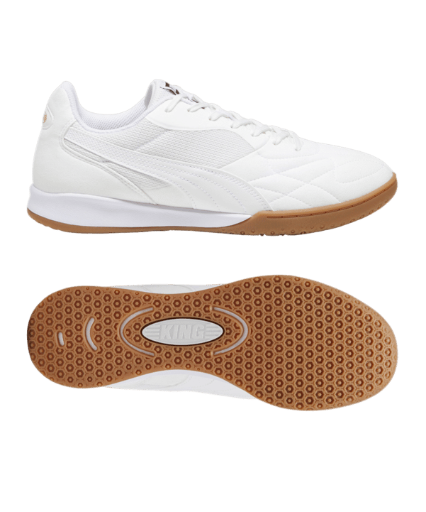 PUMA KING Top IT Halle Weiss Gold F02