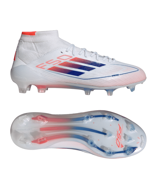 adidas F50 Elite Mid FG Advancement Damen Weiss Blau
