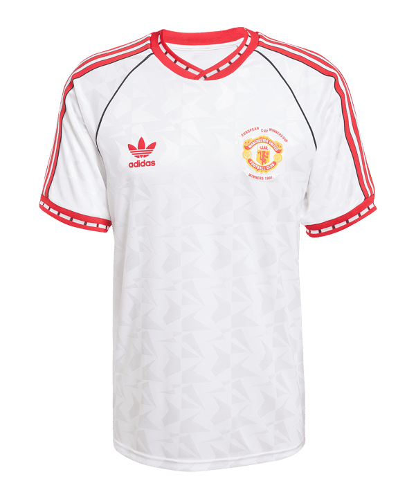 adidas Manchester United 1991 Trikot Away Weiss