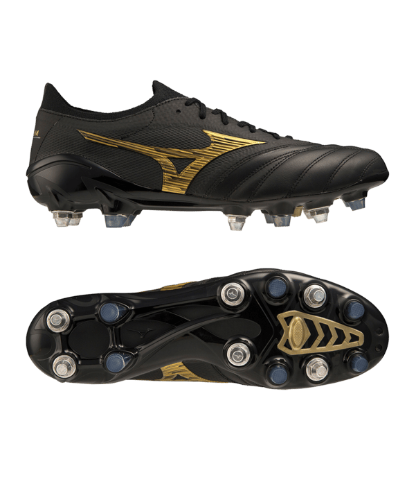 Mizuno Morelia Neo IV Made in Japan Mix Aurum Schwarz Gold F50