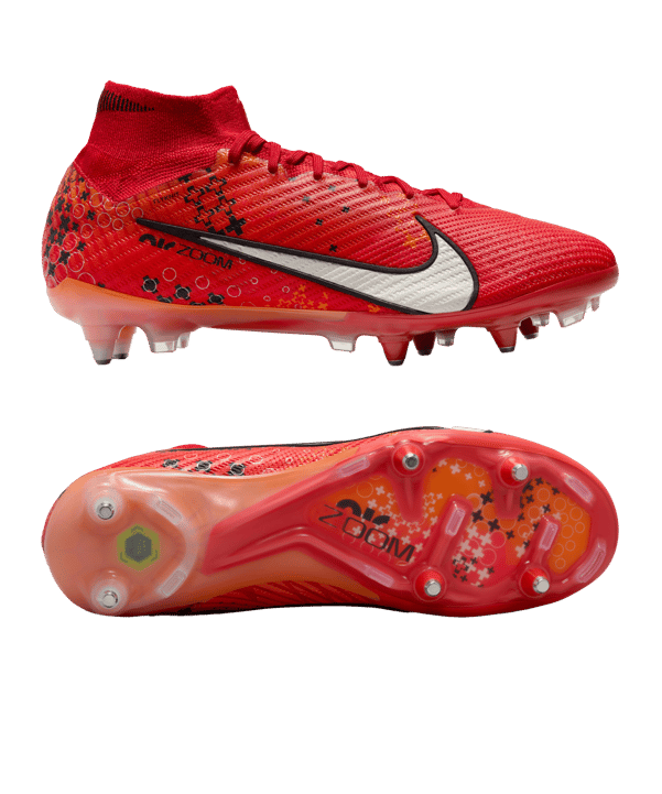Nike Air Zoom Mercurial Superfly IX Elite SG-Pro AC Dream Speed 7 Rot Weiss Orange F600
