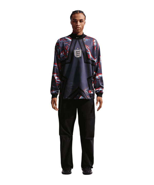 Nike FA England Authentic Torwarttrikot Langarm Hollywood Schwarz F010