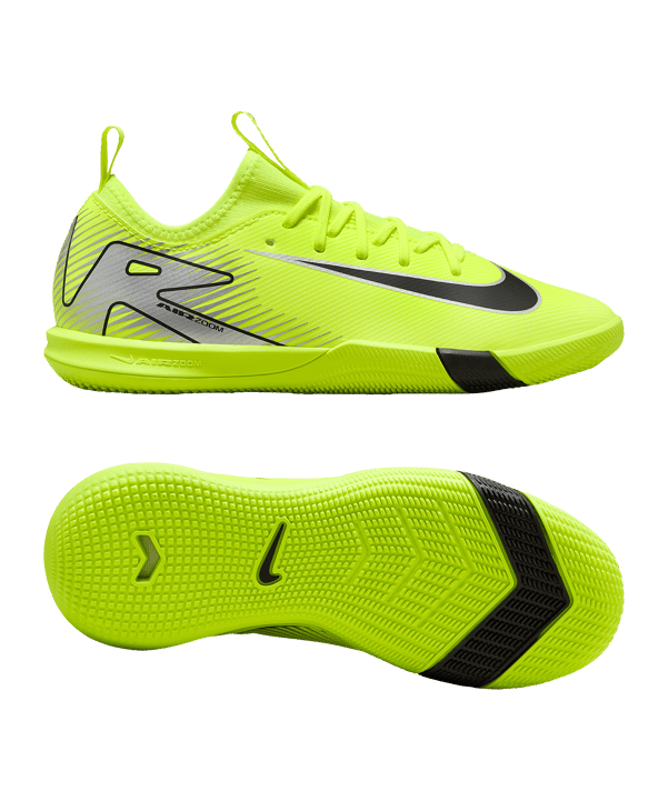 Nike Jr Air Zoom Mercurial Vapor XVI Academy IN Mad Voltage Kids Gelb Schwarz F700