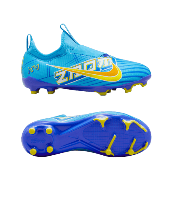 Nike Jr Air Zoom Mercurial Vapor XV Academy FG/MG Mbappe Signature Kids Blau F400