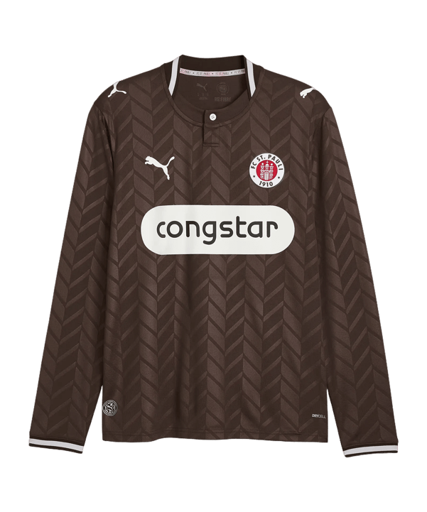 PUMA FC St. Pauli Trikot Langarm Home 2026/2027 Braun F01