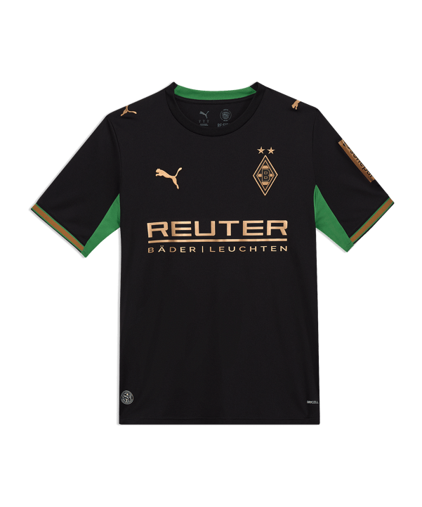 PUMA Borussia Mönchengladbach Trikot Away 2026/2027 Schwarz F02