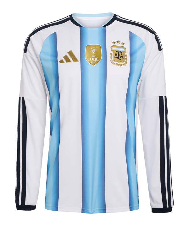adidas Argentinien Trikot Langarm Home WM 2026 Weiß
