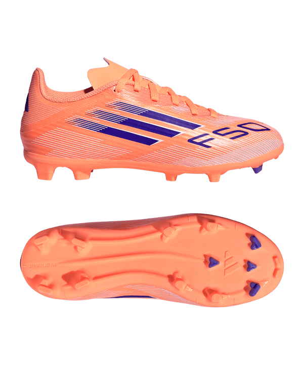 adidas F50 League FG/MG Coral Blaze Kids Orange