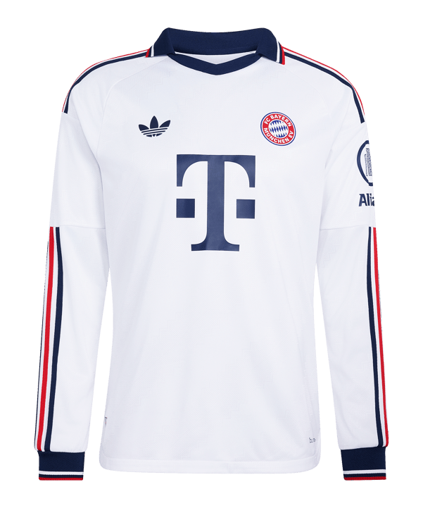 adidas FC Bayern München Authentic Trikot Langarm Away 2026/2027 Weiß