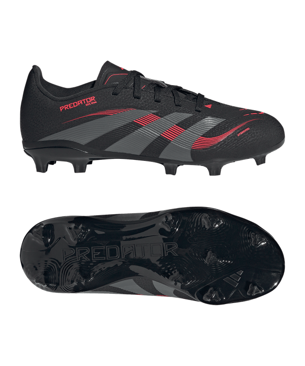 adidas Predator League FG Stealth Victory Kids Schwarz