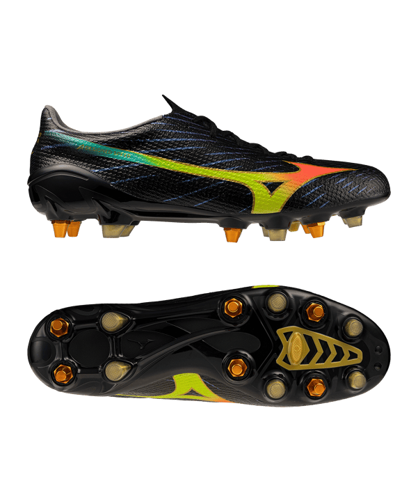 Mizuno Alpha III Elite Mix SG Bright Black Schwarz F00