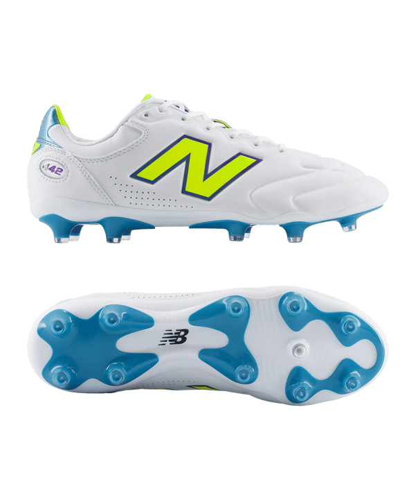 New Balance 442 Elite V3 FG Neon Tide Weiß