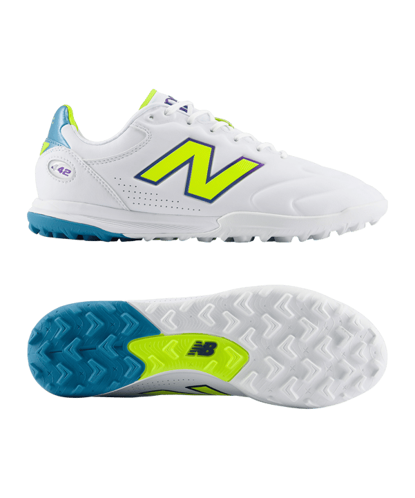 New Balance 442 Elite V3 TF Neon Tide Weiß