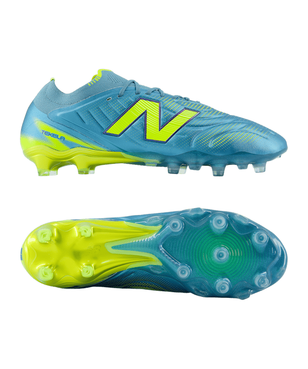 New Balance Tekela Elite Low Laced V5 FG Neon Tide Blau