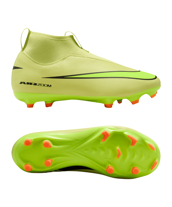 Nike Jr Air Zoom Mercurial Superfly X Academy FG/MG Max Voltage Kids Gelb F300