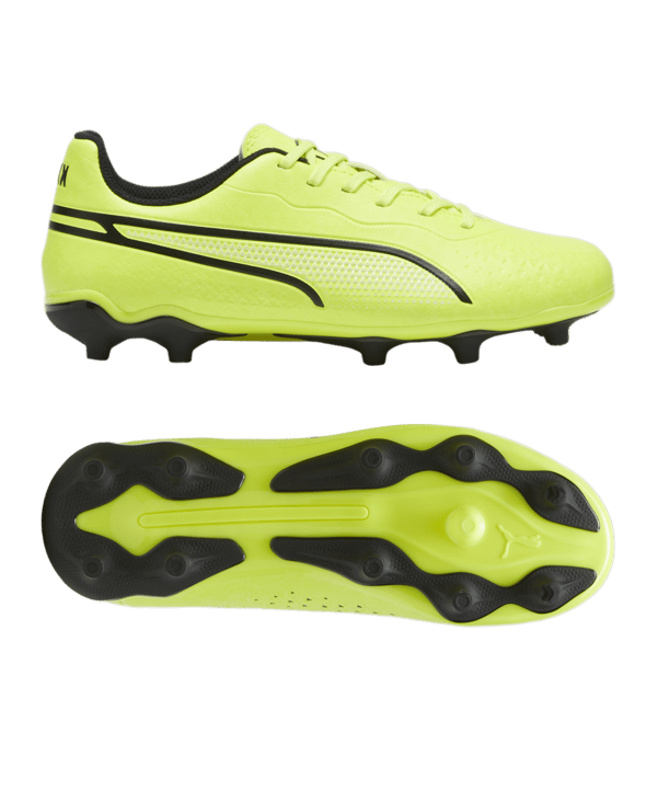 PUMA KING Match FG/AG Phenomenal Jr Kids Gelb Schwarz F04