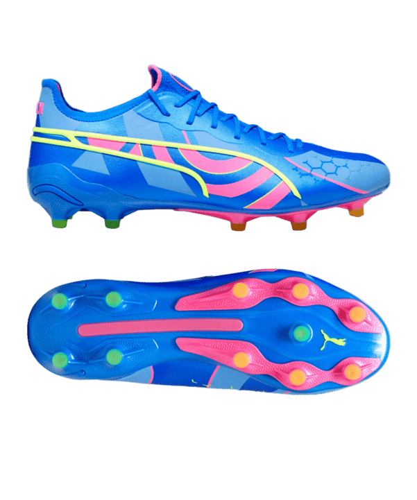 PUMA KING Ultimate Energy FG/AG Blau Pink F01