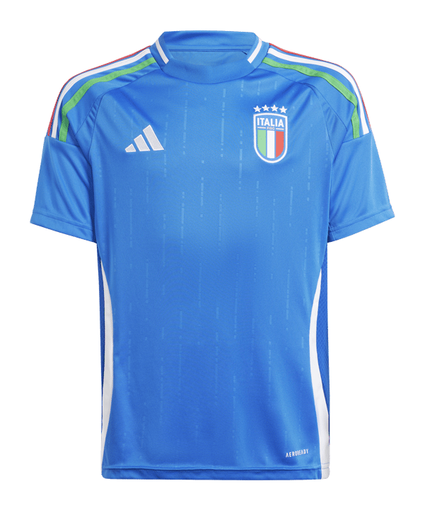 adidas Italien Trikot Home EM 2024 Kids Blau