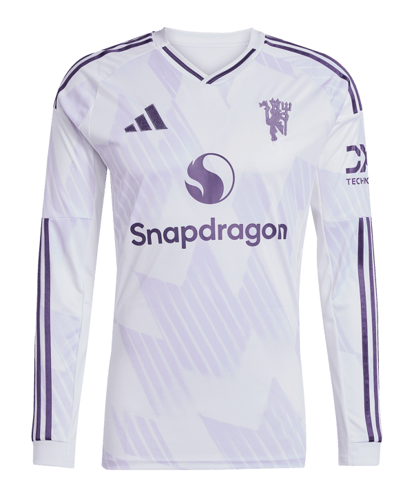 adidas Manchester United Longsleeve Trikot Away 2025/2026 Weiß