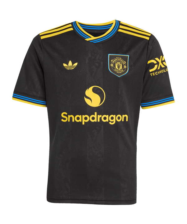 adidas Manchester United Trikot 3rd 2025/2026 Kids Schwarz
