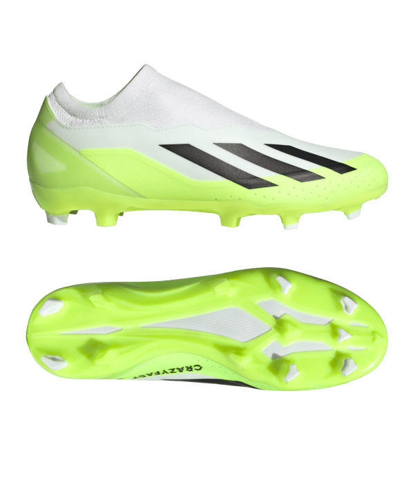 adidas X Crazyfast.3 LL FG Crazyrush Weiss Schwarz Gelb