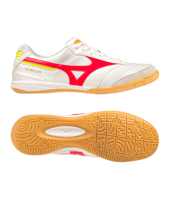 Mizuno Morelia Sala Elite IN Halle Release Weiss Rot Gelb F64