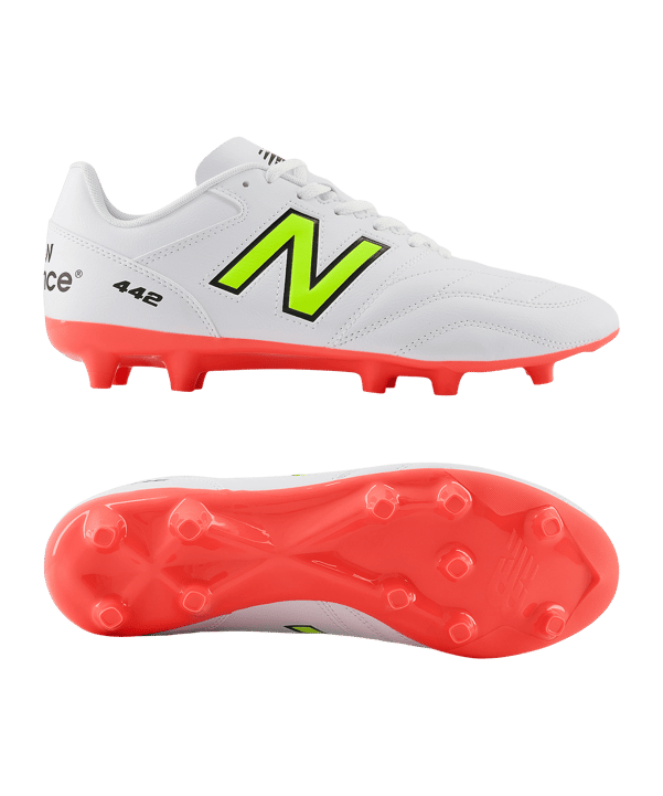 New Balance 442 Academy V2 FG Flash Point Weiss FIB2