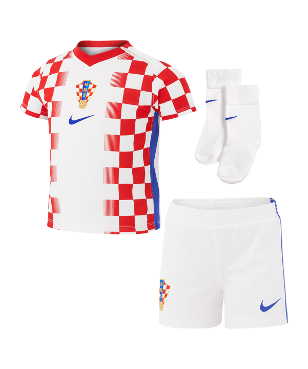 Nike HNS Kroatien Minikit Trikot Set Home WM 2026 Kids Weiß F100