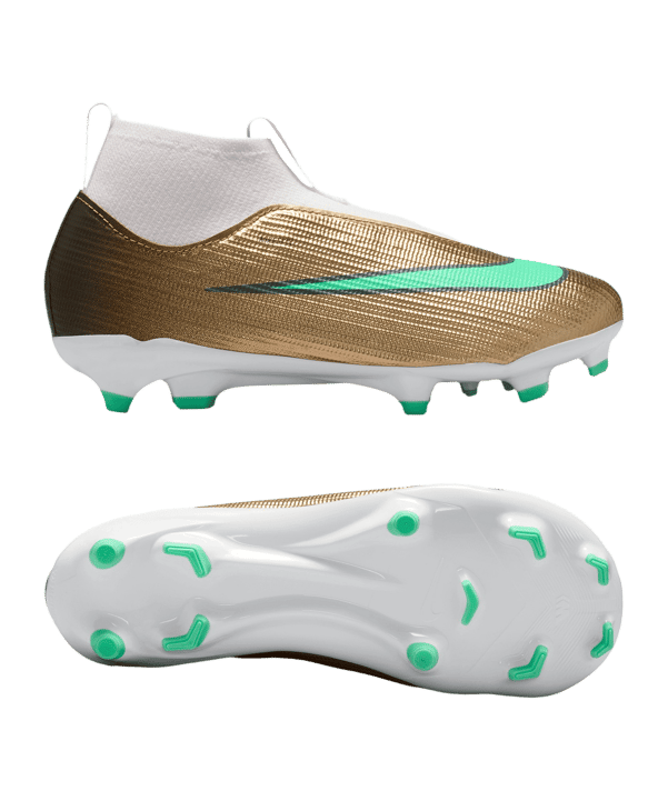 Nike Jr Air Zoom Mercurial Superfly XI Academy MG Kylian Mbappe Kids Gold F701