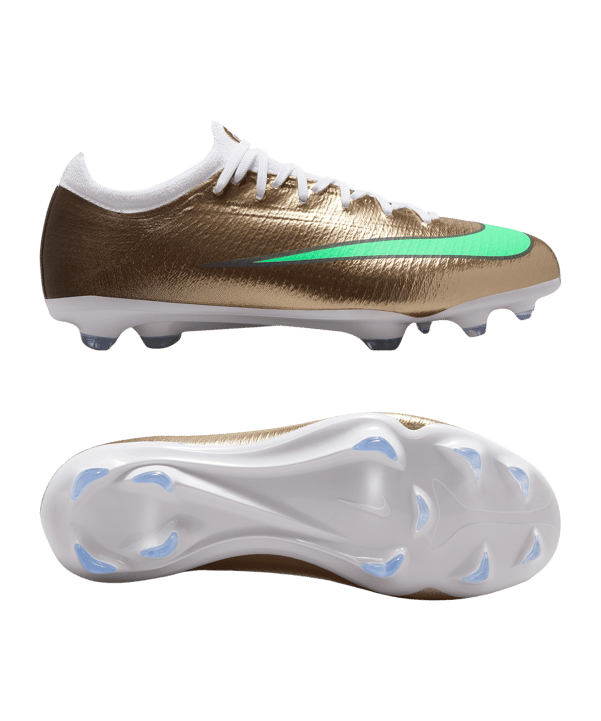 Nike Jr Air Zoom Mercurial Vapor XVII Pro FG Kylian Mbappe Kids Gold F701