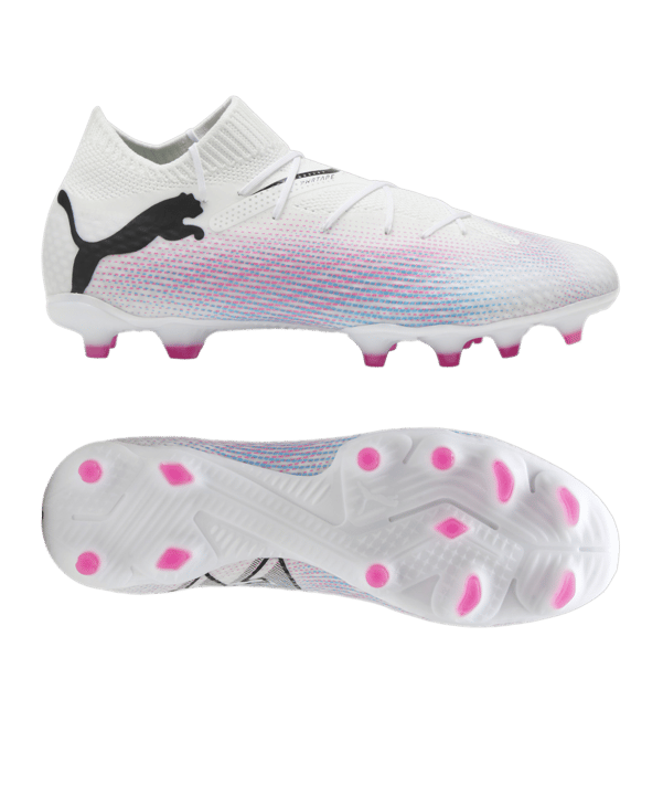 PUMA FUTURE 7 Pro FG/AG Phenomenal Weiss Schwarz Pink F01