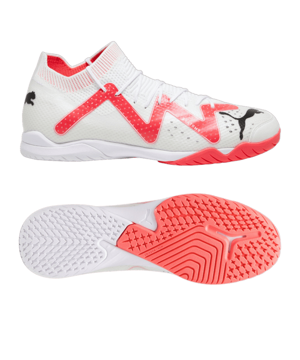 PUMA FUTURE Ulitmate Court Breakthrough Weiss Rot F01